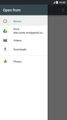 Press Videos and go to the required folder.