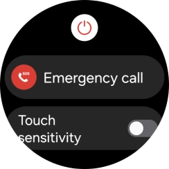 Press the power off icon. Press the power off icon.