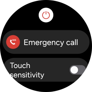 Press the power off icon. Press the power off icon.