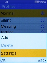 Select Settings.