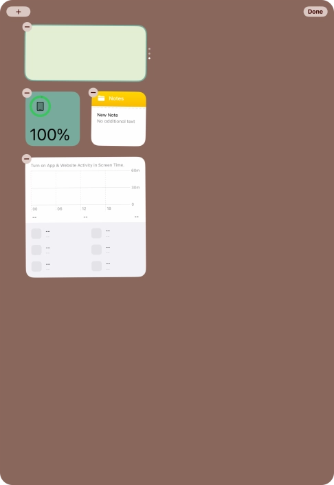 Press the add icon. Press the add icon.