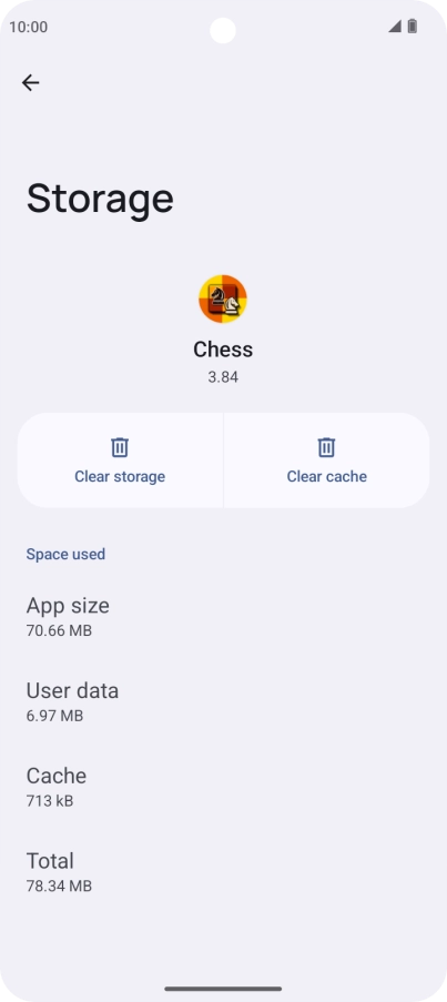 Press Clear cache.