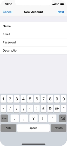 Press Description and key in the required name. Press Description and key in the required name.
