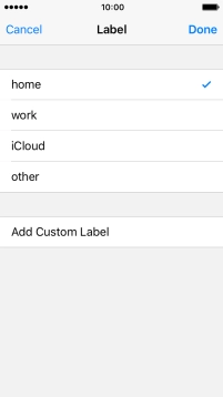 Press the required email type. Press the required email type.