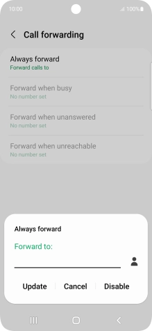 Press Disable.