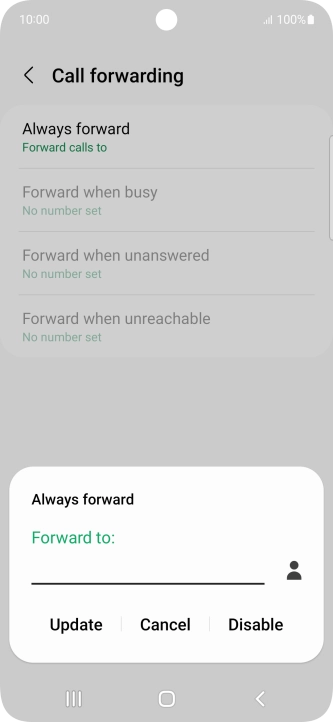 Press Disable.