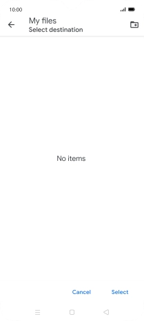 To create a new folder, press the new folder icon and follow the instructions on the screen to create a new folder. To create a new folder, press the new folder icon and follow the instructions on the screen to create a new folder.