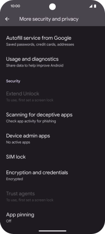 Press SIM lock. Press SIM lock.