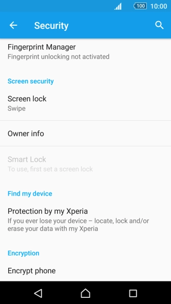 Press Screen lock.