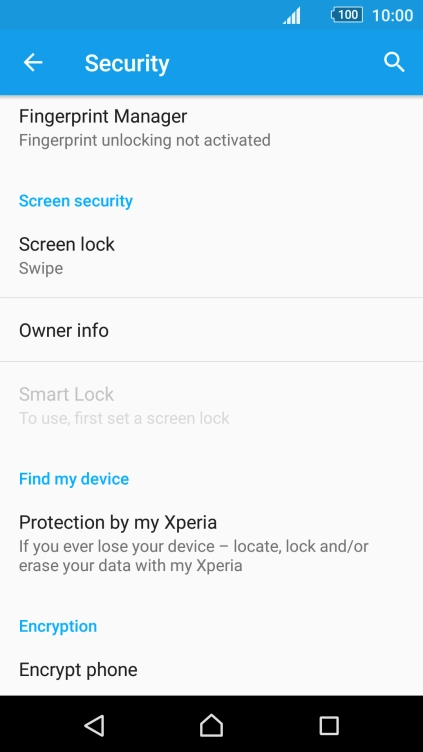 Press Screen lock.