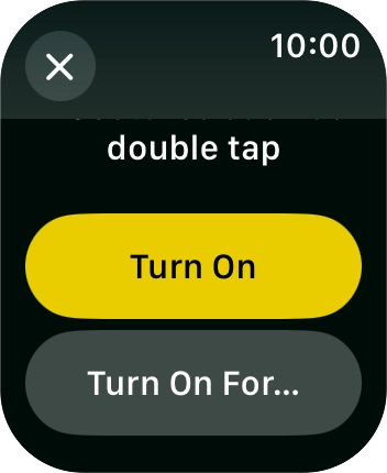 Press Turn On.