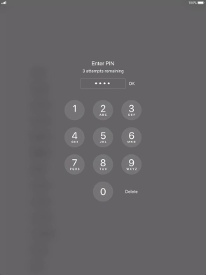 Key in your PIN and press OK.