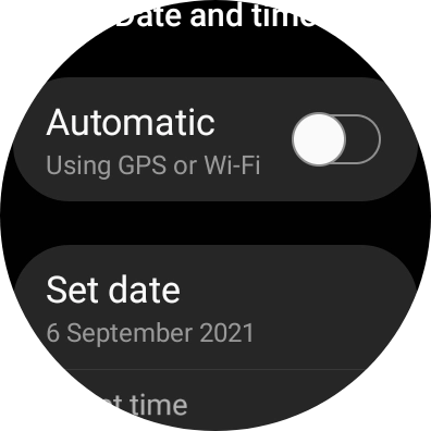 Press Set date. Press Set date.