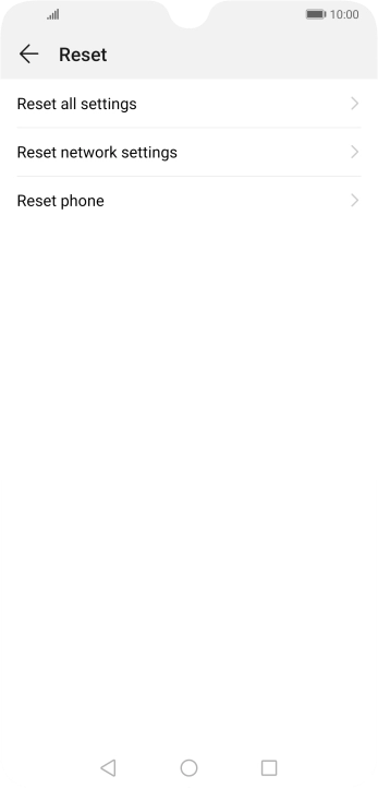 Press Reset phone.