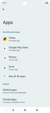 Press See all apps. Press See all apps.
