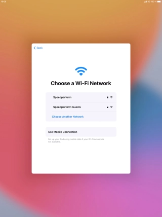 Press the required Wi-Fi network. Press the required Wi-Fi network.