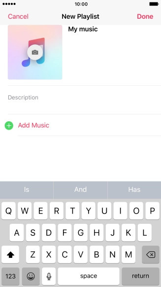 Press Add Music.
