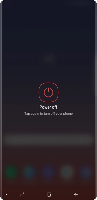 Press Power off. Press Power off.