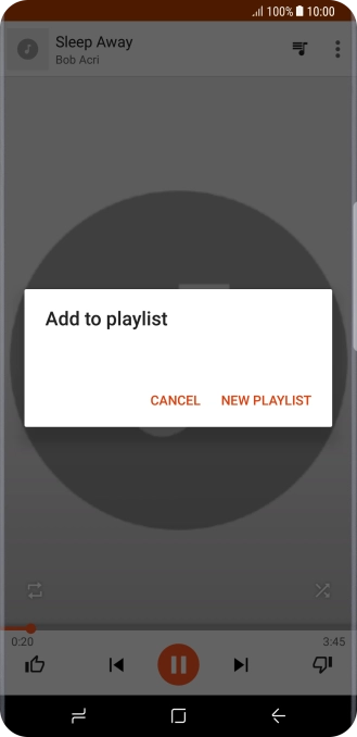 Press NEW PLAYLIST.