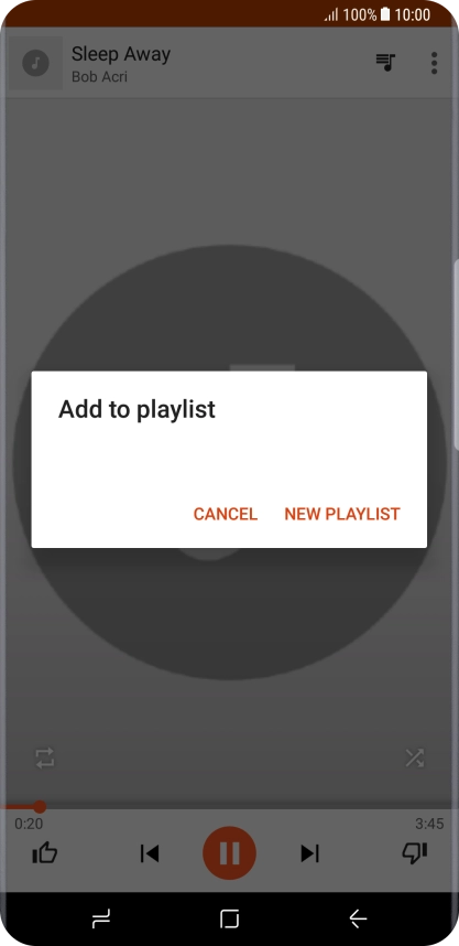 Press NEW PLAYLIST.