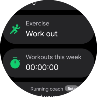 Press Work out.