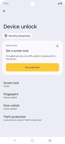 Press Fingerprint.