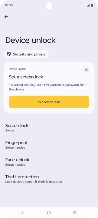Press Fingerprint.