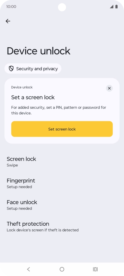 Press Fingerprint.