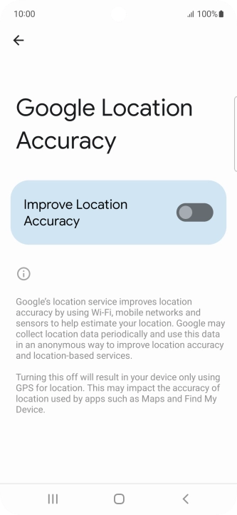 If you press the indicator next to 