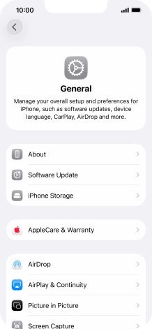 Press Software Update. If a new software version is available, it's displayed. Follow the instructions on the screen to update the phone software.