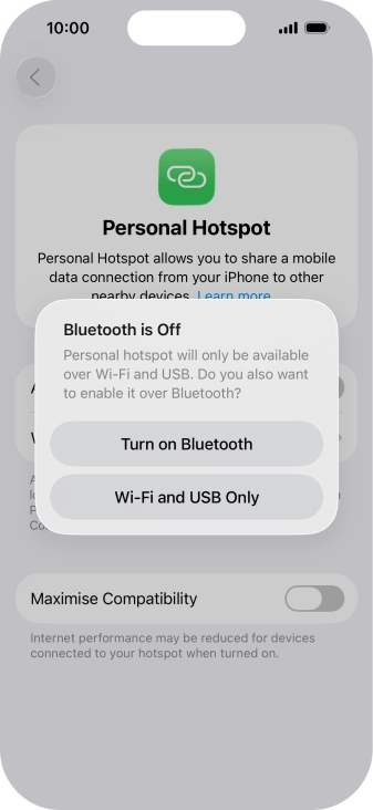 If Wi-Fi is turned on, press Wi-Fi and USB Only. If Wi-Fi is turned on, press Wi-Fi and USB Only.
