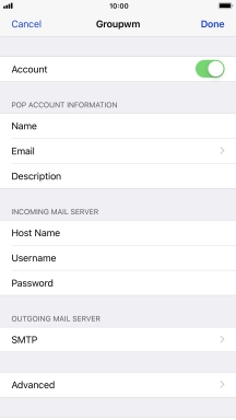 Press SMTP.