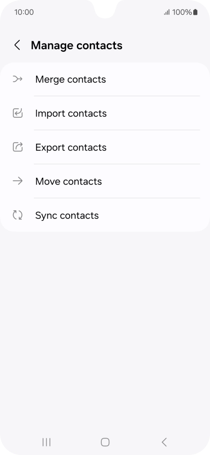 Press Import contacts. Press Import contacts.