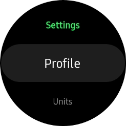 Press Profile and follow the instructions on the screen to create a profile. Press Profile and follow the instructions on the screen to create a profile.