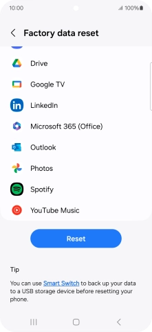 Press Reset.