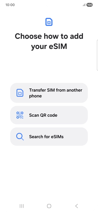 Press Scan QR code.