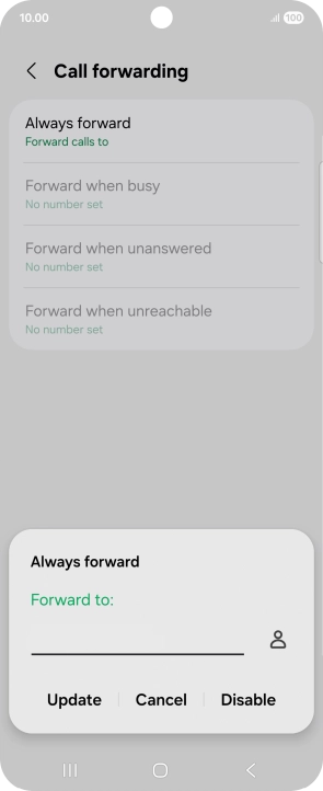 Press Disable.