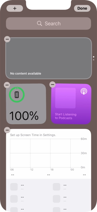 Press the add icon.