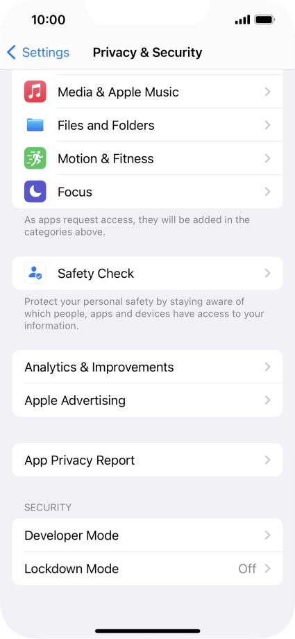 Press App Privacy Report. Press App Privacy Report.