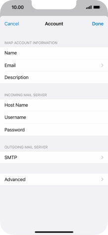 Press SMTP.