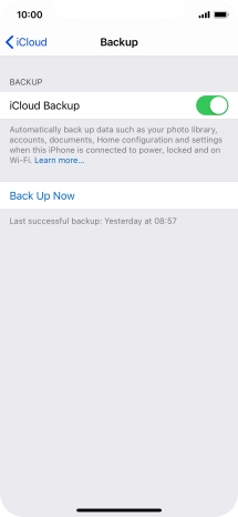 Press Back Up Now and wait while the phone memory is backed up. Press Back Up Now and wait while the phone memory is backed up.