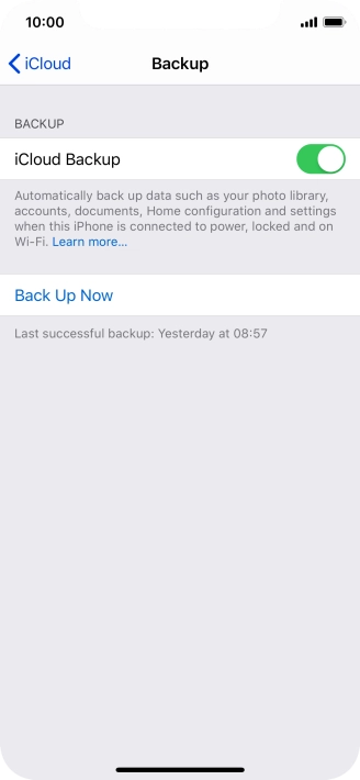Press Back Up Now and wait while the phone memory is backed up. Press Back Up Now and wait while the phone memory is backed up.