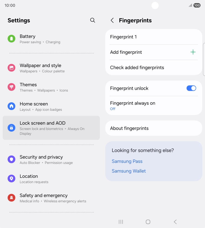 Press the required settings to turn them on or off. Press the required settings to turn them on or off.