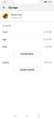Press CLEAR CACHE. Press CLEAR CACHE.