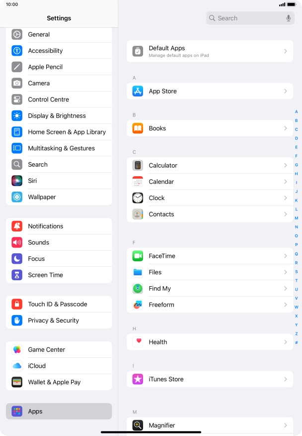Press App Store.