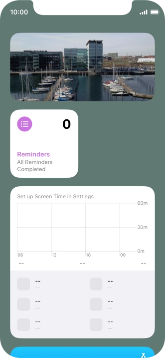 Press and hold the required Widget Stack. Press and hold the required Widget Stack.