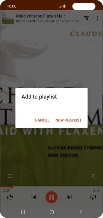 Press NEW PLAYLIST.