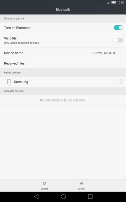 Press the Home key to return to the home screen.