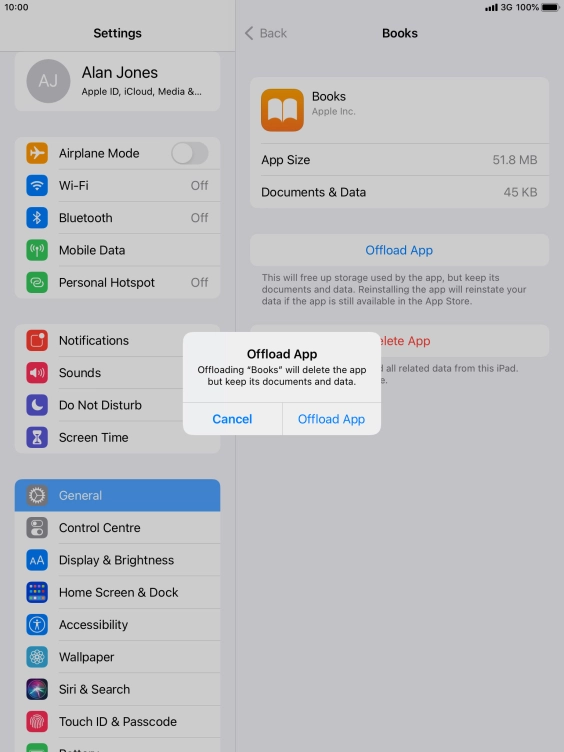 Press Offload App. Press Offload App.