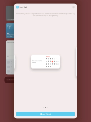Press Add Widget.